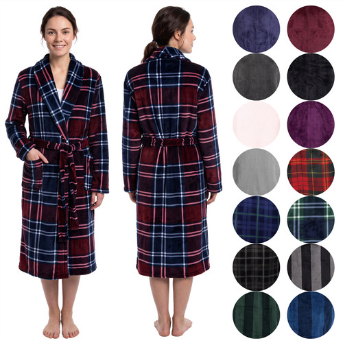 Ladies flannel fleece - flannel, bathrobe