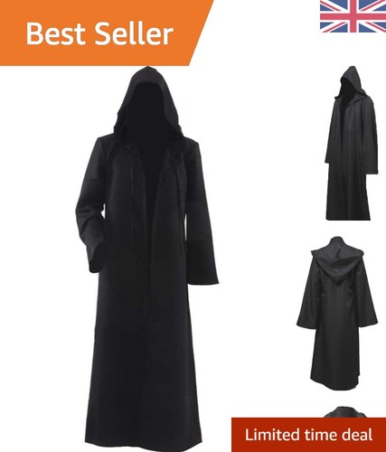 Classic black hooded cloak - black,