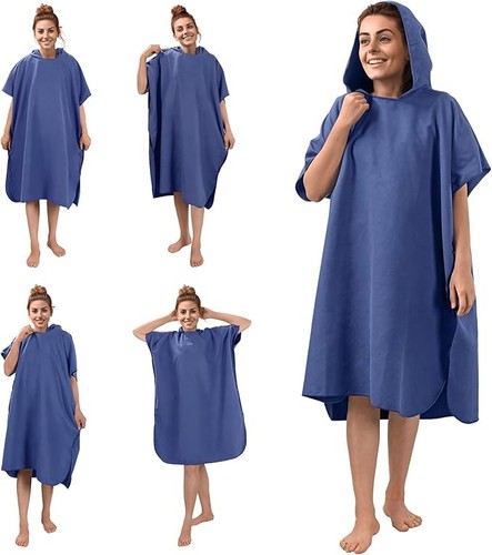 Hooded towel poncho adult - towel,