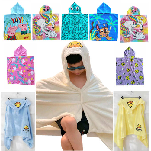 Kids hooded poncho towel - hooded,