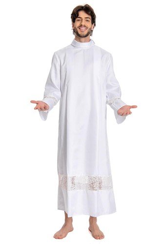 Men white priest - robe, clergy